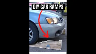 Great DIY idea for Cars! Homemade Car Ramps