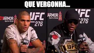 ADESANYA QUESTIONA JORNALISTAS SOBRE LUTA COM POATAN E... - UFC 276