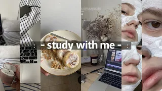 study with me || много учебы, изучение иностранных языков, конспекты