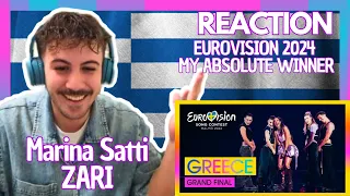 🇬🇷 Reaction Marina Satti - ZARI | Greece Eurovision 2024 Grand Final (SUBTITLED)