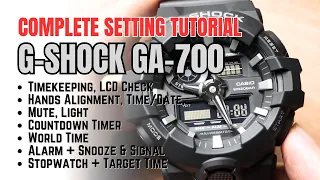 GA-700 Tutorial: Casio G-Shock Module 5522 Settings and Operations