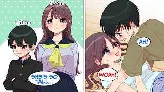 [Manga Dub] Wanted to get this tall girl's attention so I pushed [RomCom]