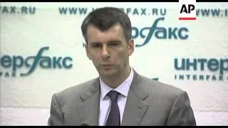 Billionaire Prokhorov calls on Russia to adopt euro