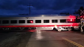 (New Amtrak Siemens Coach 4301!!!!!!) CN L276 - Union Pacific 8821 In Lynden Ontario