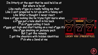 Tory Lanez - Lucky You Freestyle- LYRICS