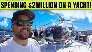 Spending $2,000,000 ON A YACHT At Newport Beach Boat Show 2024!