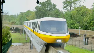 Magic Kingdom 2023 Resort Monorail Ride in the Rain in 4K | Walt Disney World Florida May 2023