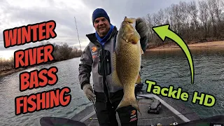 How to Catch Winter River Bass! {TACKLE HD}