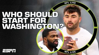 Sam Howell entering training camp as starting QB over Jacoby Brissett 👀 [REACTION] | NFL Live