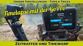Timelapse und Timewarp mit einer GoPro 12 - Zeitraffer - Tipps & Tricks - Einstellungen - Actioncam