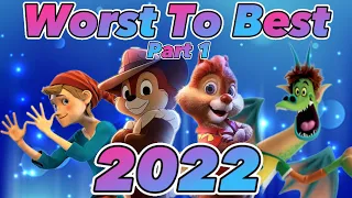 Ranking Every 2022 Animated Movie from Worst To Best- Part 1