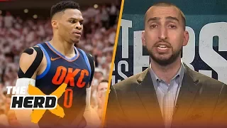 Nick Wright finally agrees with Colin about Russell Westbrook, talks future of the East | THE HERD