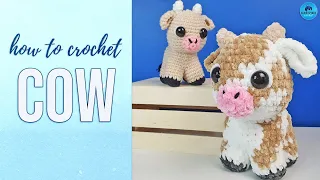 Crochet a Cute Cow! | Amigurumi Pattern & Tutorial