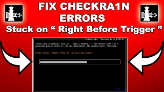 Fix Checkra1n -31 Jailbreak Error|Fix Right Before Trigger Error iOS 12.5.7/14.8 iPhone 5S iPadMini2