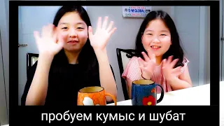 Корейские дети пробуют казахские КУМЫС и ШУБАТ
