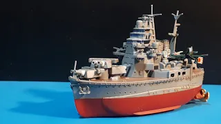 Fujimi Chibimaru Chokai heavy cruiser WW2 IJN ship model kit build tooned deformed egg chibi maru