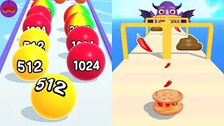 Ball Run 2048, Sandwich Runner, Draw To Smash Logic Puzzle … All Levels Gameplay Walkthrough Nr 62