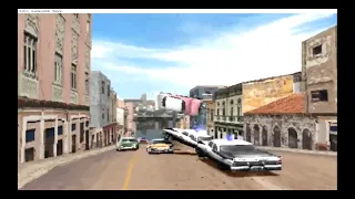 High speed chase of a 1958 Dodge Coronet car in Havana Cuba in the game Driver 2 - Part 10