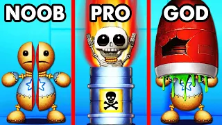 Destroying NOOB vs PRO vs GOD (Kick The Buddy)