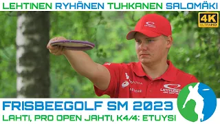 Frisbeegolf SM 2023 finaali K4E9, Lauri Lehtinen, Miro Ryhänen, Nestori Tuhkanen, Eetu Salomäki | 4K