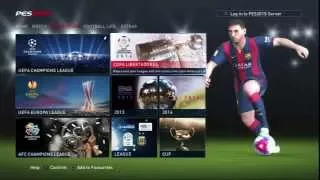 PES 2015 intro & menus (PS3) HD