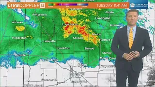 Live Doppler 13 forecast | Noon update for Tuesday, April 23, 2024