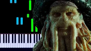 Pirates of the Caribbean 2 - Davy Jones Theme Piano Tutorial