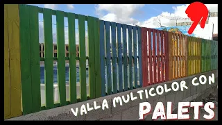 🌼 Como puedes Hacer una VALLA con Madera de PALETS.