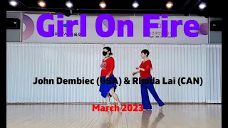 Girl On Fire Linedance / Intermediate