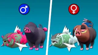 Pokémon Scarlet & Violet - All Gender Differences