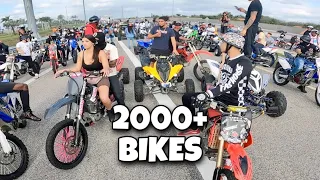 MOST INSANE GVO RIDEOUT TAKES OVER HIGHWAY 2000+ BIKES
