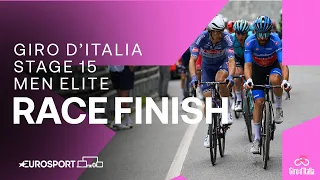 A SAVAGE STAGE! | Giro D'Italia Stage 15 Race Finish | Eurosport Cycling