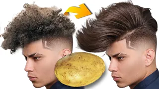 1 Potato 🥔 Will Turn Your Hair from Frizzy and Rough to Straight and Silky Hair forever