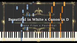 Shane Filan - Beautiful in White x Canon in D【Piano Tutorial】