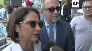 Gloria Estefan joined Miami officials to announce a big step in saving Miami's Marine Stadium. The c