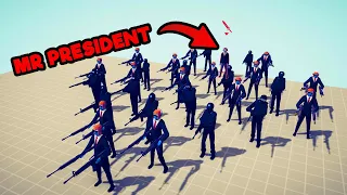 PROTECTING MR PRESIDENT | Totally Accurate Battle Simulator - TABS