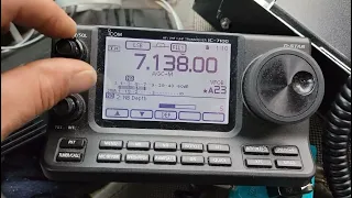 Yaesu 891 vs Icom 7100, NB comparison (noise blanker test between the 2 in my noisy truck)