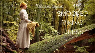 Smocked VIKING DRESS tutorial. || Historical sewing (not so obvious) medieval viking kirtle (serk).