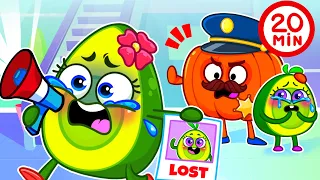 🥺🥑Baby's Looking for Mommy | Police rescue team🚨🚓| Safety cartoon VocaVoca Berries🕳💤🍒✨