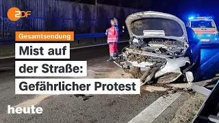 heute 19:00 Uhr 04.03.24 Unfälle bei Bauernprotesten, Weitere Streiks, Taurus-Abhöraktion (english)