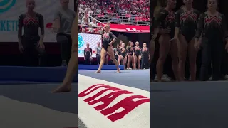 Utah Red Rocks gymnast performs floor routine to Taylor Swift music