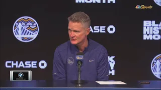 Steve Kerr Postgame Interview | Golden State Warriors beat Dallas Mavericks 119-115