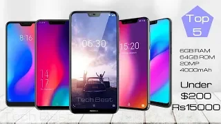 Best Budget Bezel-less Notch Phone 2018 - Under $200 / Rs15000 (Top 5)