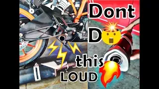 PROBLEMS AFTER REMOVING MUFFLER FROM KTM | WHY YOU SHOULD NOT REMOVE IT | VERY LOUD