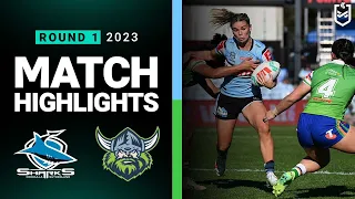 NRLW 2023 | Cronulla Sharks v Canberra Raiders | Match Highlights