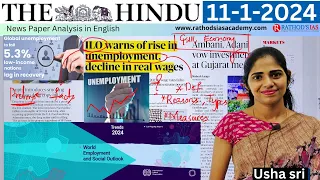 11-1-2024 | The Hindu Newspaper Analysis in English | #upsc #IAS #currentaffairs #editorialanalysis