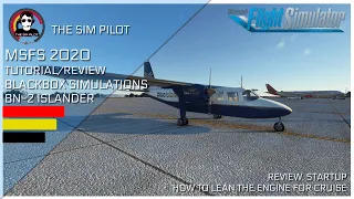 MSFS2020 |  Blackbox Simulations BN-2 Islander | Review | Startup, Leaning the engine for cruise