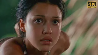 Un homme arrive dans la jungle et commence à vivre avec une fille d'une tribu sauvage. 4K