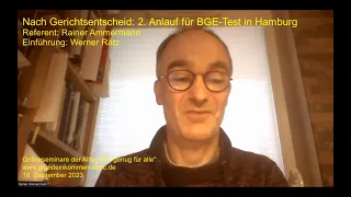 Nach Gerichtsentscheid: 2. Anlauf für BGE-Test in Hamburg