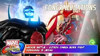 Marvel vs Capcom Infinite - Dormammu and Jedah vs Ultron Omega End Boss Fight